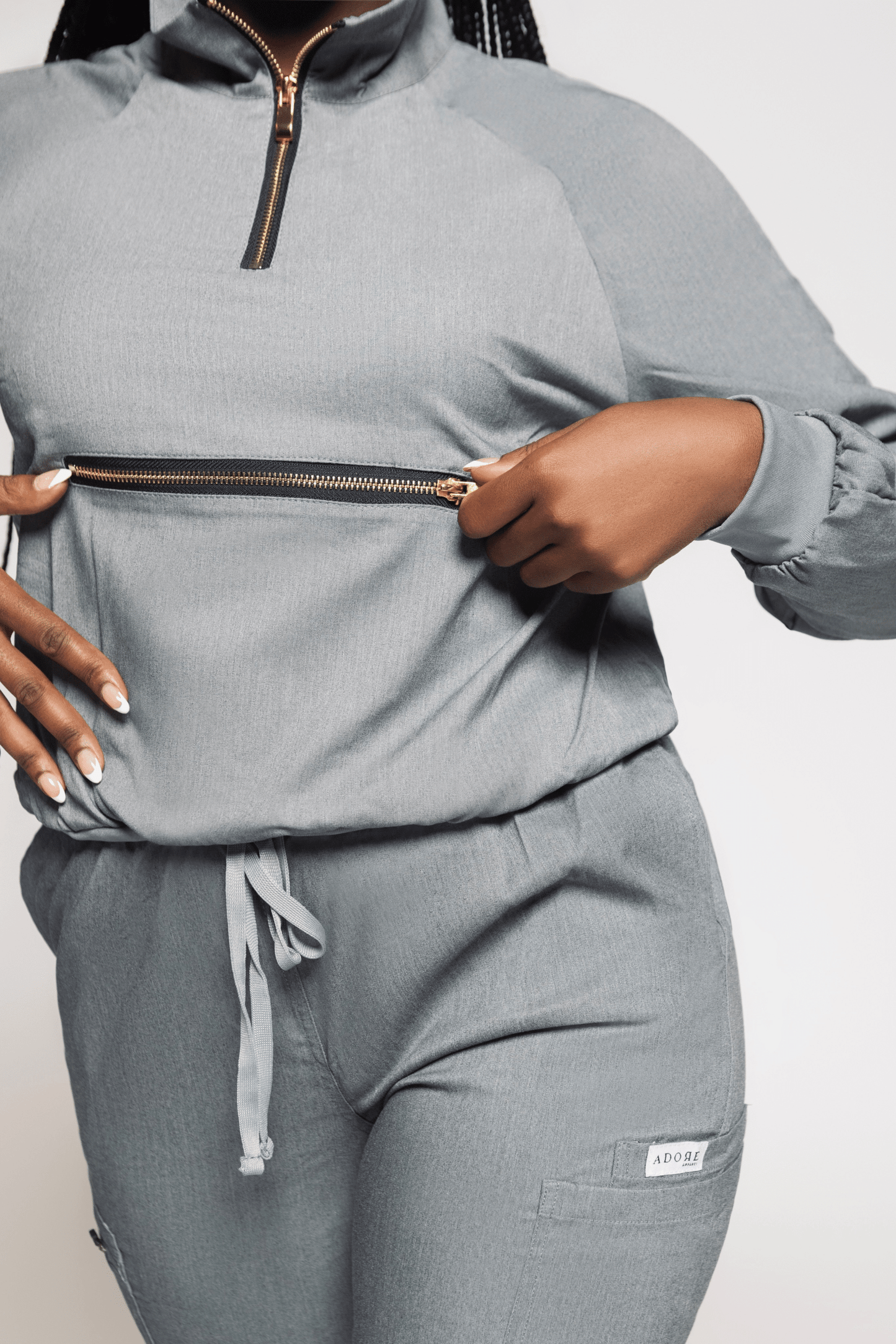 (PRE-ORDER) Get Active Scrub Set - Gray