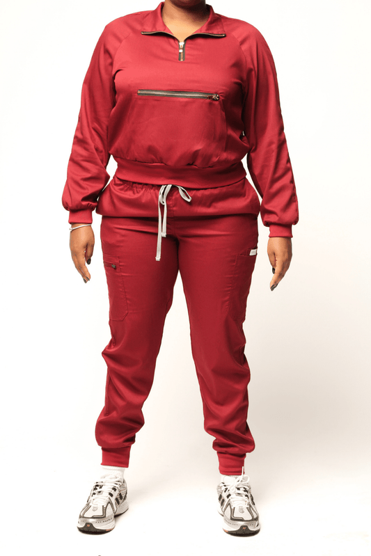 (PRE-ORDER) Get Active Scrub Set - Wine